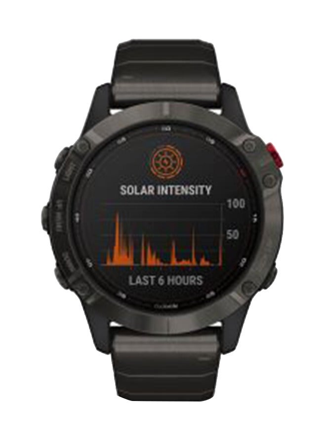 Fenix 6 - Pro Solar Edition Titanium Carbon Grey DLC With Titanium DLC Band Carbon Grey