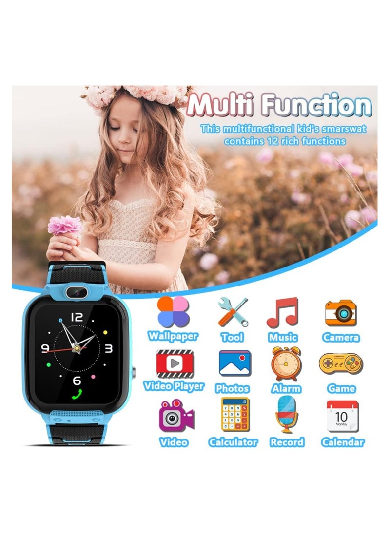 Kids Smart Watch for Boys Girls Age 3-12 Electronic Watches Toys with 16 Learning Game Camera Music Player Video Video Recording Alarm Clock Stopwatch HD Touchscreen 12/24 hr Children Birthday Gifts