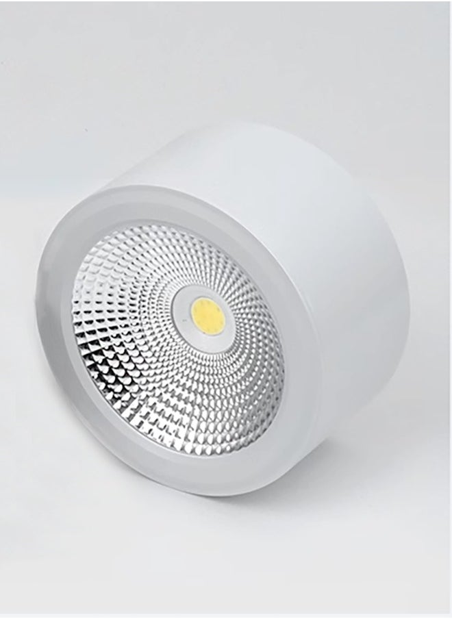 Mini LED Surface Mounted Spotlights,5W 3000K 4000K 6000K Ceiling COB Downlight,Spot Lamp Diameter 70 x 45mm,Aluminium Round Surfaced Lighting Fixtures For Hallway Corridor Gallery Kitchen Bathroom