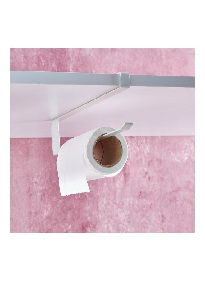 Paper Roll Holder, Under Cabinet Wall Mount for Kitchen Paper Towel, Paper Towel Roll Rack for Bathroom Towel