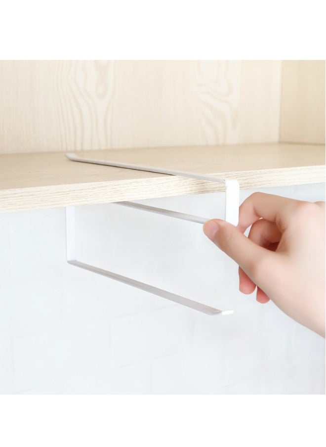 Paper Roll Holder, Under Cabinet Wall Mount for Kitchen Paper Towel, Paper Towel Roll Rack for Bathroom Towel