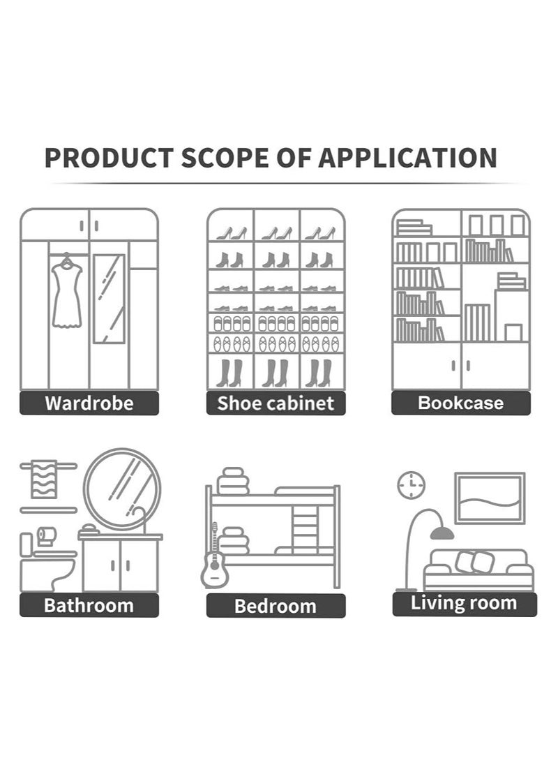 NATRUTH 500mL Moisture Absorber boxes, Closet Dehumidifier, Eradicate Odor,Dehumidifiers and Air Freshener for Closet,Shoes Box, Bathrooms, Kitchen & Study, Boats,RVs (Activated Charcoal, 9 packs)