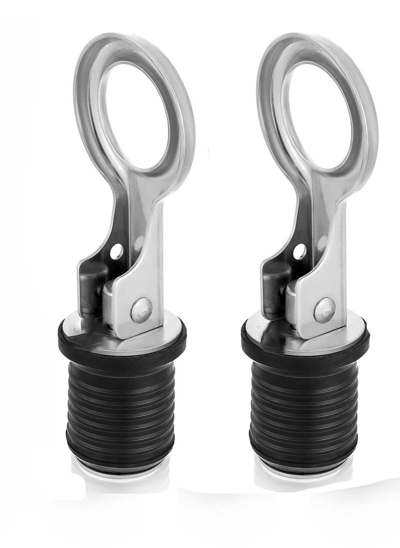 Snap Handle, Drain Plug, T Handle Drain Plug for 2.54CM Diameter, Drains Handle, Boat Drain Plug, Marine Boat Drain Plugs, Boat Accessories, Drain Plug(2 Pcs )