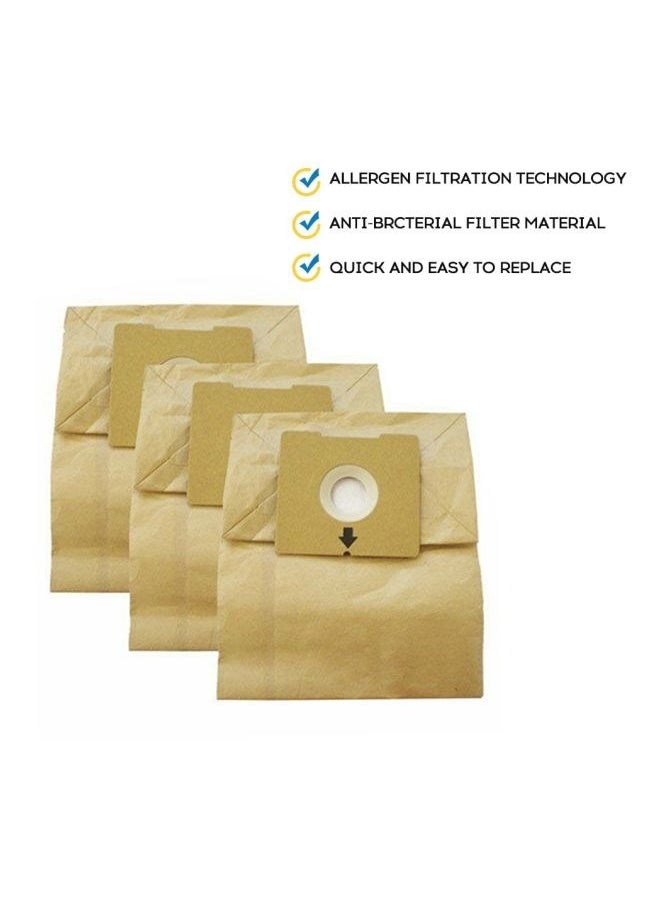 6-Piece Universal Dust Bag Beige for Philips Electrolux Vacuum Cleaner FC8334 8338 8189 Dust Collection Bag