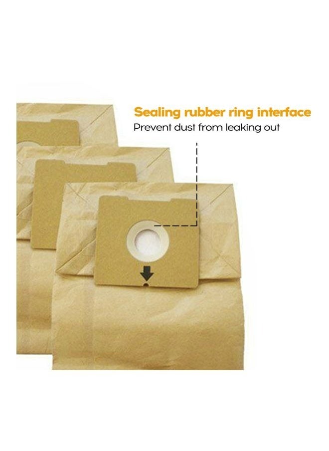 6-Piece Universal Dust Bag Beige for Philips Electrolux Vacuum Cleaner FC8334 8338 8189 Dust Collection Bag