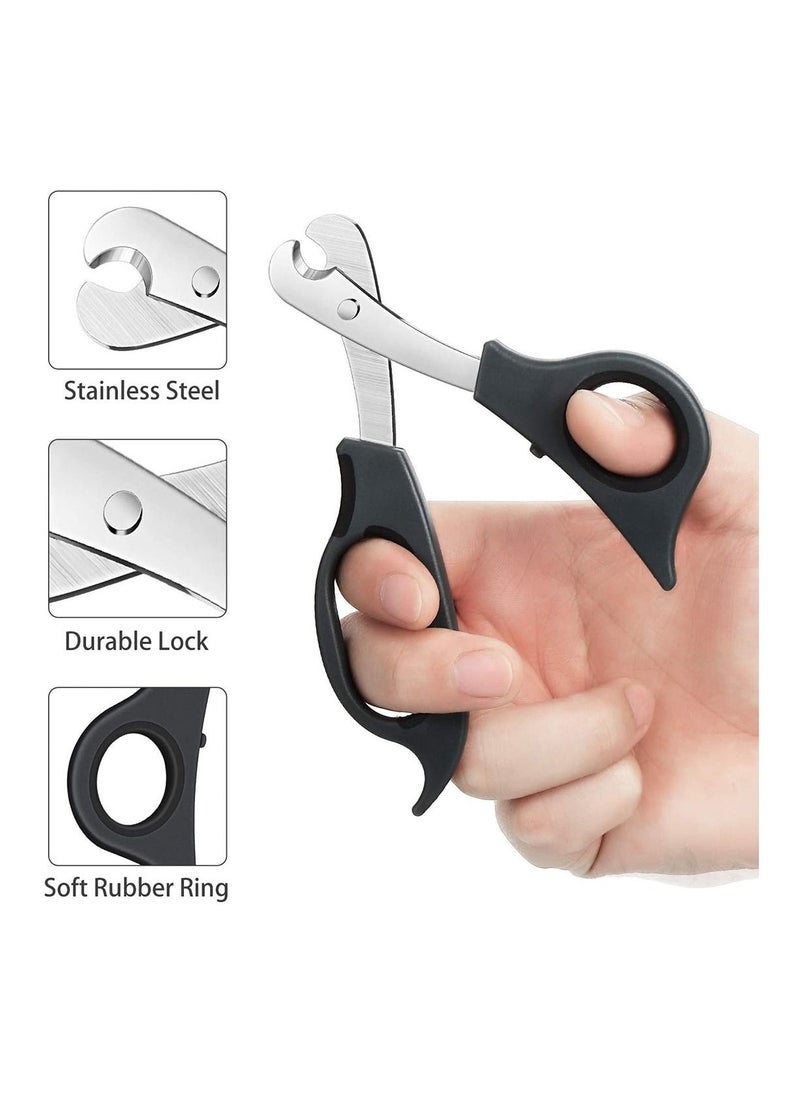 2 Pieces Splitter Scissors Cutter with Stainless Steel Blade and Ergonomic Handle Crusher Travel Medicine Box