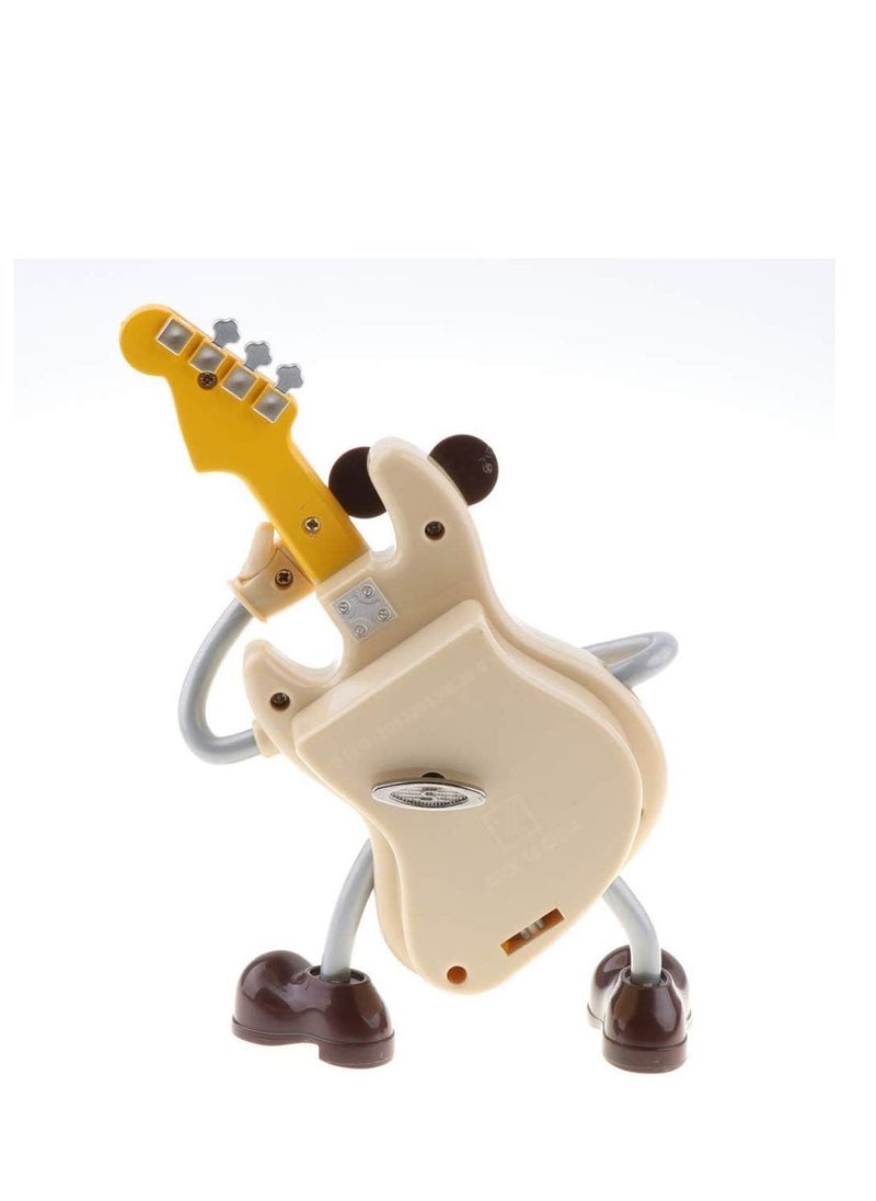 Guitar-shaped Dancing Cartoon Music Box