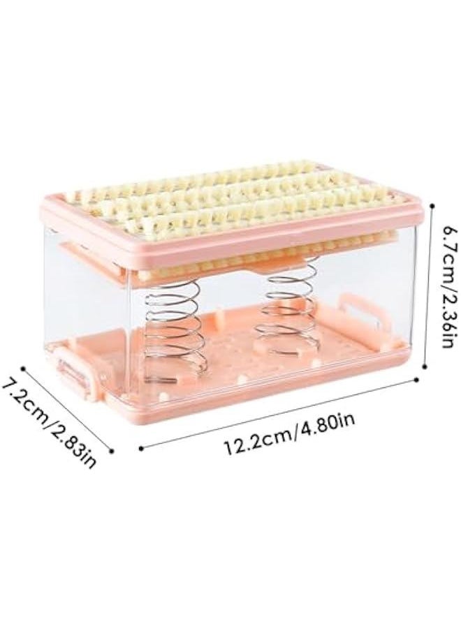 Soap Case | Dish Soap Dispenser | Soap Holder Storage, Roller Foaming Soaps Container for Kitchen Soap Storage Foaming Box with Brush Drainage Box Soap Cleaning Storage Foaming Box with Brush