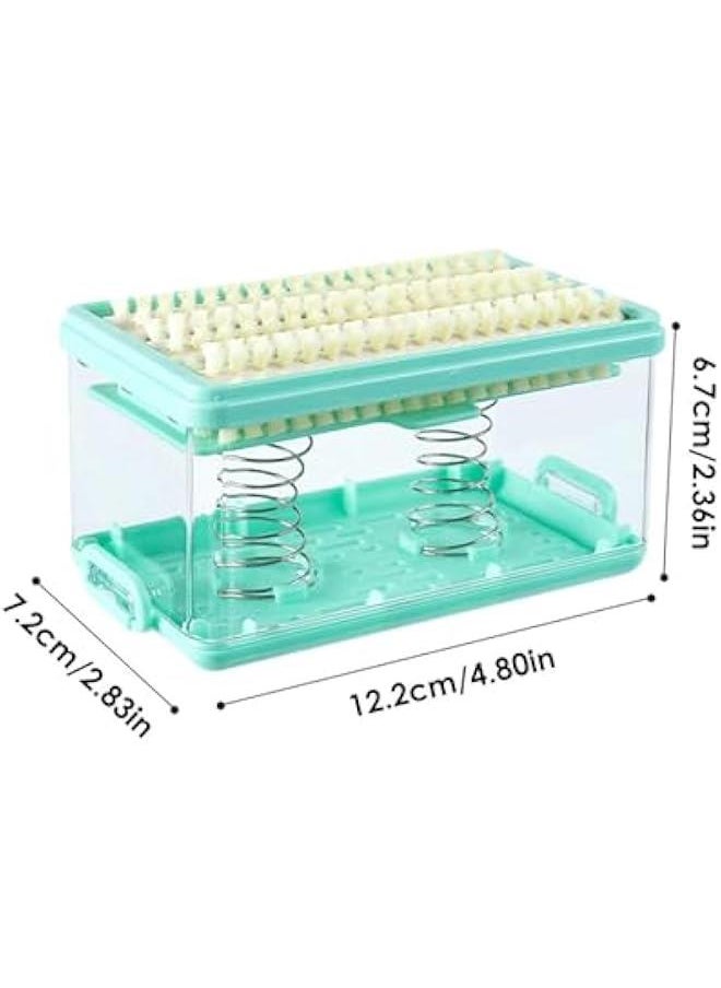 Soap Case | Dish Soap Dispenser | Soap Holder Storage, Roller Foaming Soaps Container for Kitchen Soap Storage Foaming Box with Brush Drainage Box Soap Cleaning Storage Foaming Box with Brush