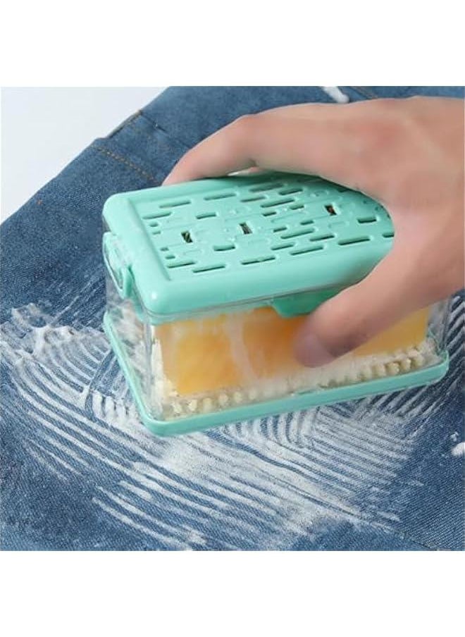 Soap Case | Dish Soap Dispenser | Soap Holder Storage, Roller Foaming Soaps Container for Kitchen Soap Storage Foaming Box with Brush Drainage Box Soap Cleaning Storage Foaming Box with Brush