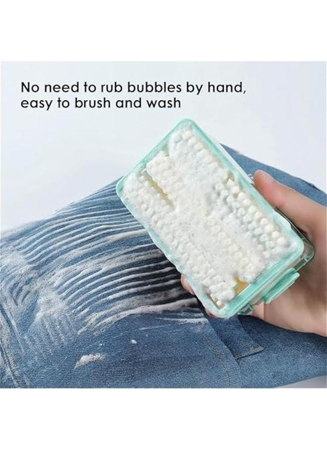 Soap Case | Dish Soap Dispenser | Soap Holder Storage, Roller Foaming Soaps Container for Kitchen Soap Storage Foaming Box with Brush Drainage Box Soap Cleaning Storage Foaming Box with Brush