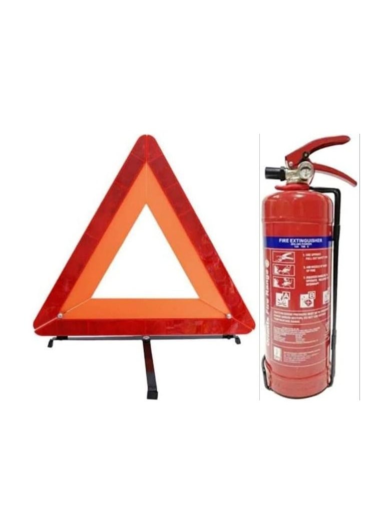 Safety Kit For All Type Of Commercial & Private Vehicles Include Safety & Fire Extinguisher