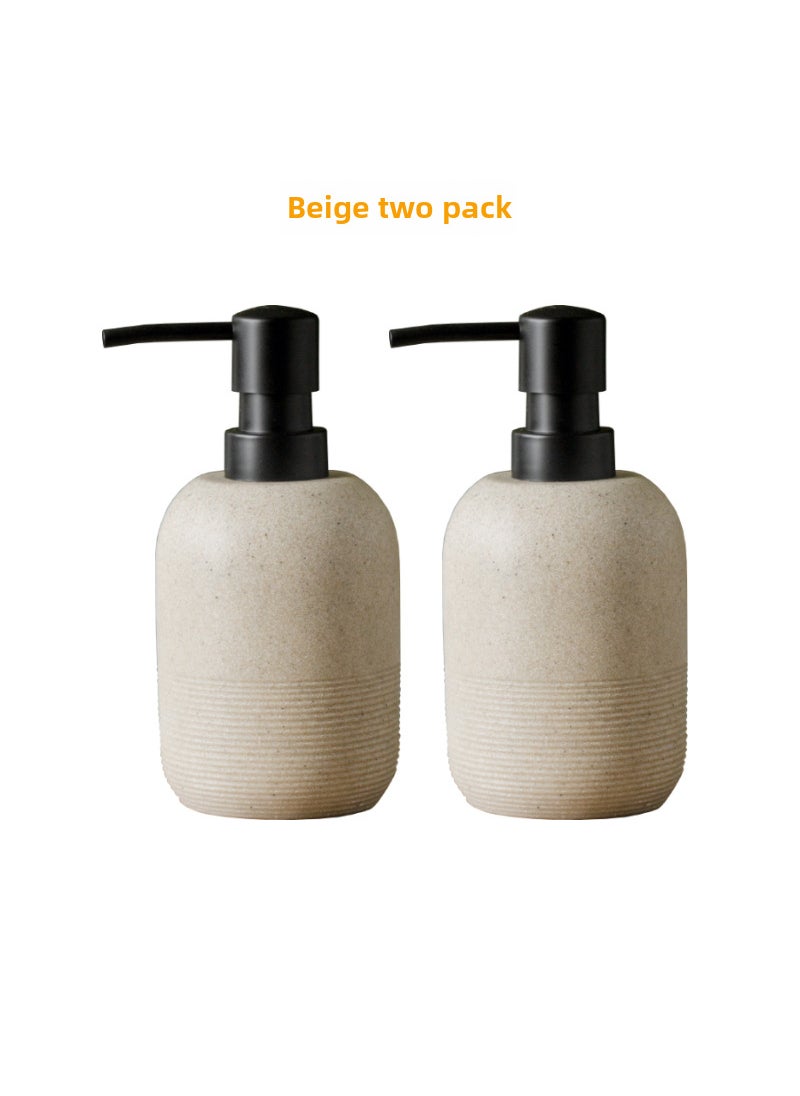 Creative Minimalist Soap Dispenser for Bathroom Beige two