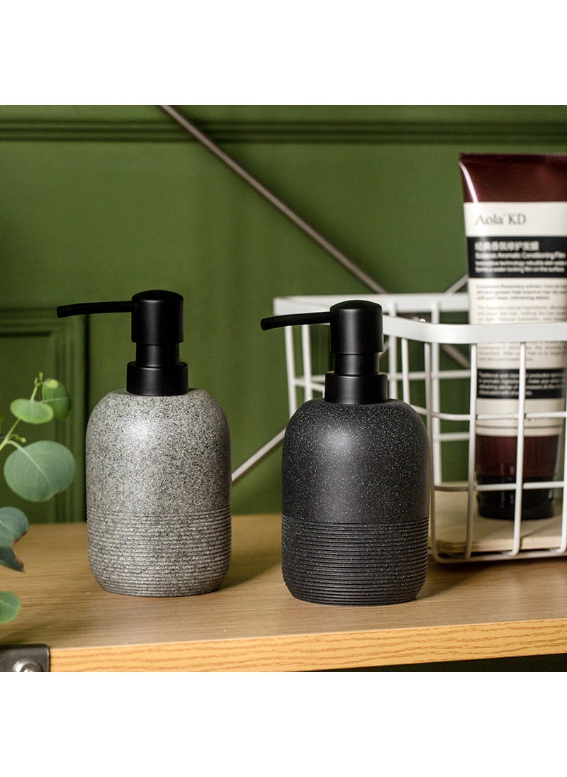 Creative Minimalist Soap Dispenser for Bathroom Gray + Black