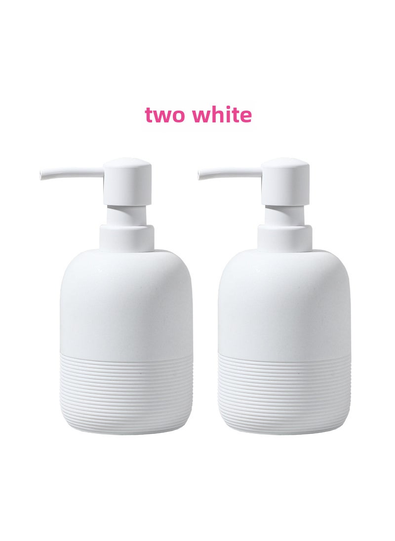 Creative Minimalist Soap Dispenser for Bathroom White two