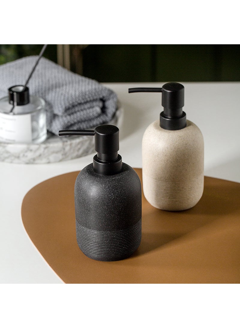 Creative Minimalist Soap Dispenser for Bathroom Beige + Black