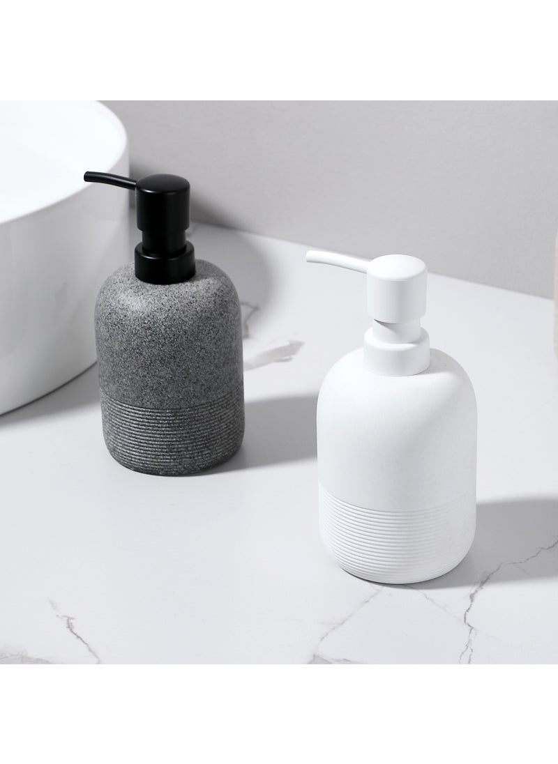 Creative Minimalist Soap Dispenser for Bathroom Gray + White