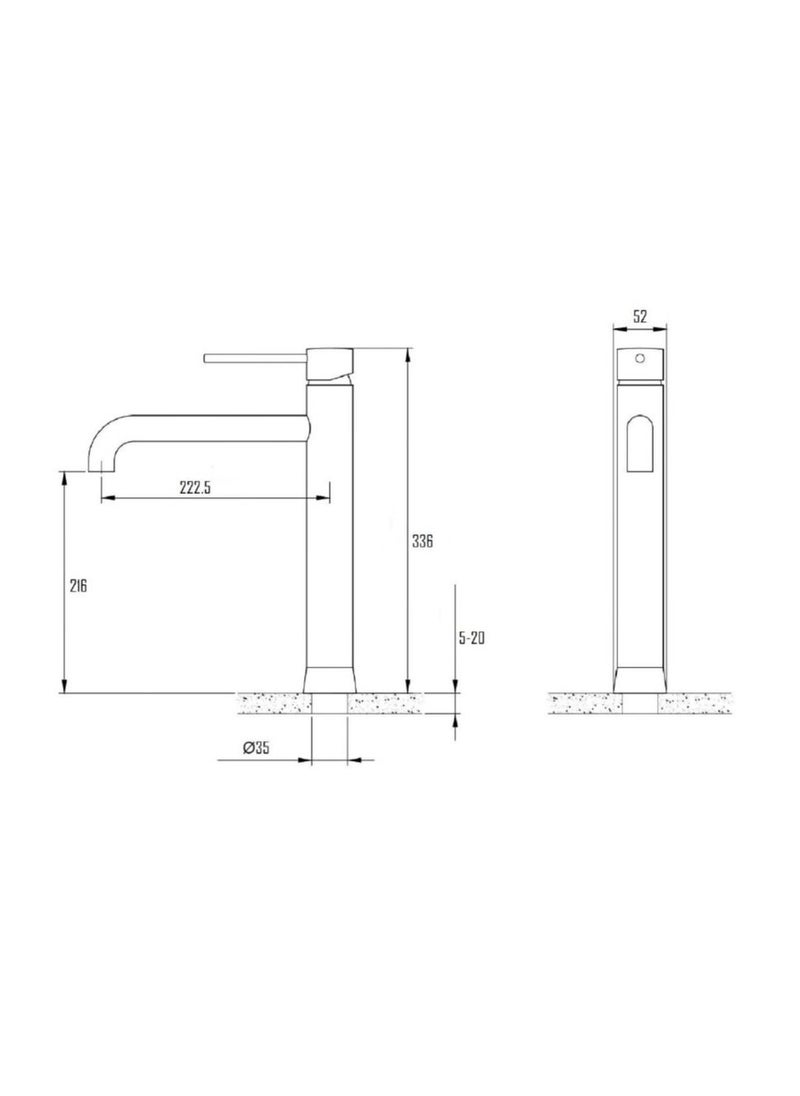 Tensta Tall Basin Mixer without Waste