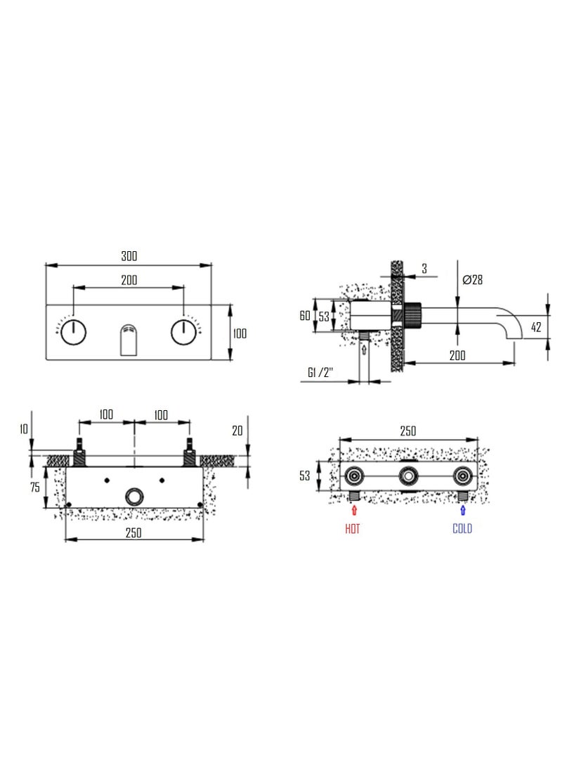 Tensta Concealed Mixer