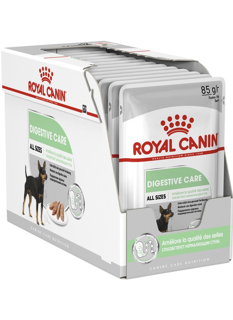 Royal Canin Bundle Digestive Care Wet Dog Food Pouch of 85g x 12