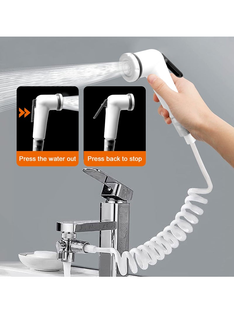 Travel Shattaf Set Travel Bidet,Portable Bidet, Travel Shattaf Set, Travel Bidet Hose Extendable Upto 220CM with Fuaucet Aerato in a Travel Bag