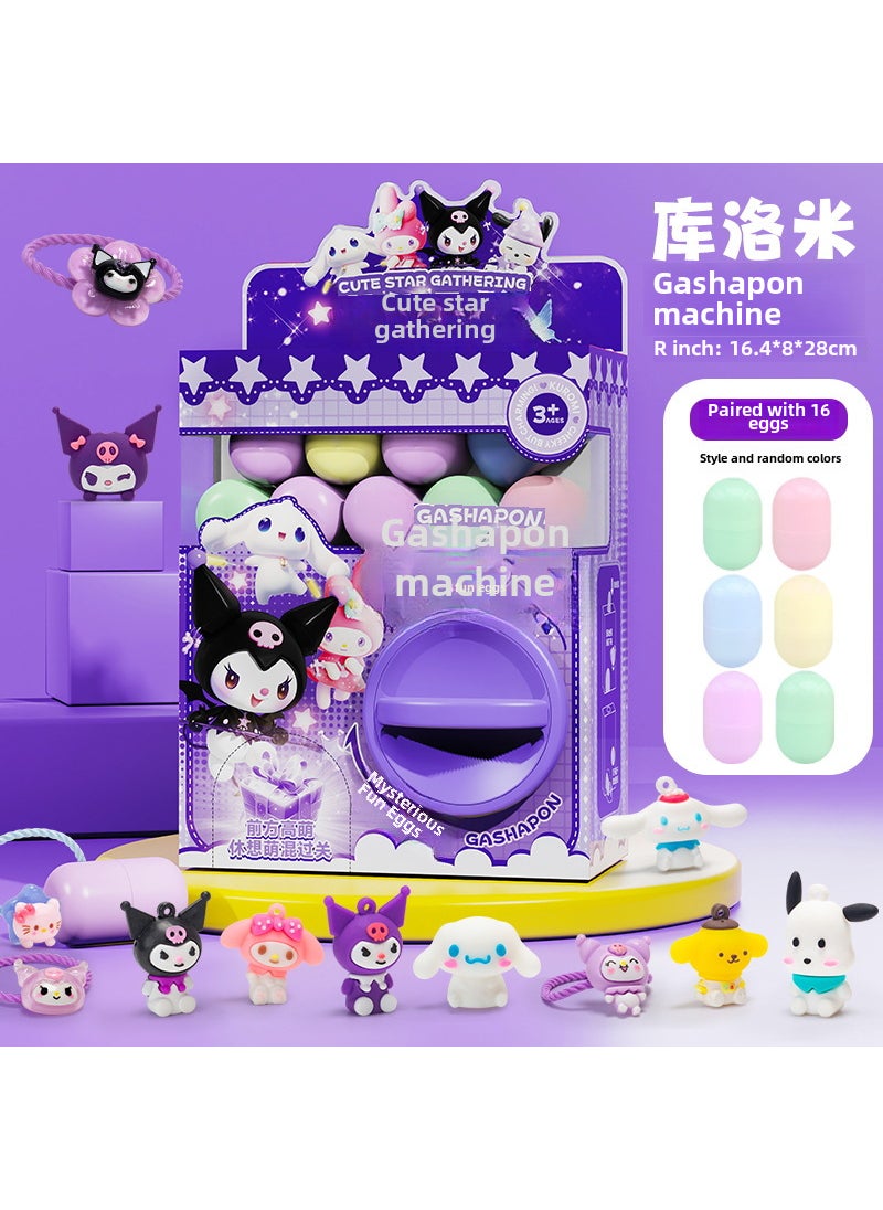 1 x 5 pcs Melody Mini Claw Machine Kulomi Gashapon Machine [16 Gashapon Eggs]]