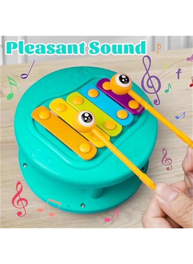 Pull Along Toddler Toys Snail Xylophone Toy Montessori Toddler Toys Learning Fine Motor Skills Busy Learners Toy Preschool Game for 2 3 4 Year Old 18 Months Girl Boy Kids