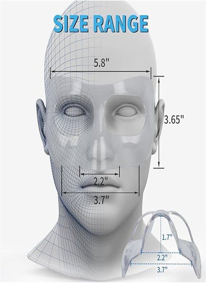 Nose Bone Fracture Nose Guard, Football and Basketball Sports Mask, Adult and Youth Adjustable, Unisex, Comfortable (Transparent)