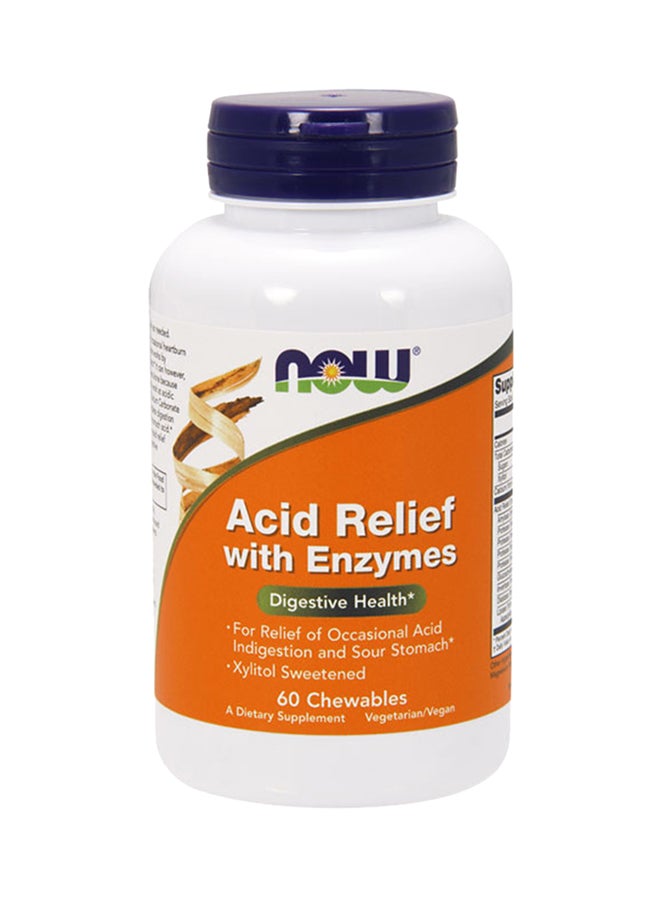 Acid Relief With Enzymes - 60 Chewables