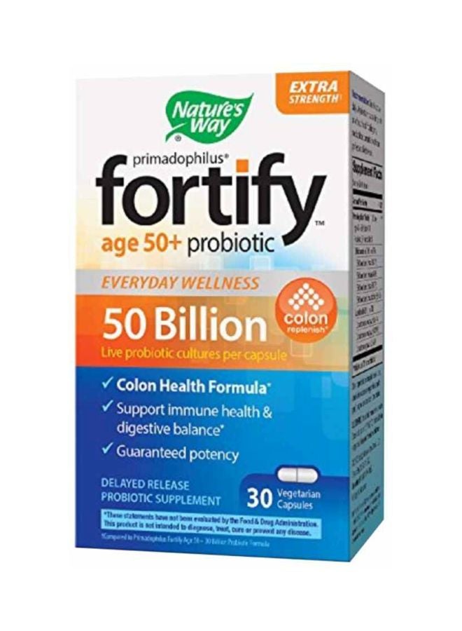 Primadophilus Fortify 50+ Probiotic Supplement - 30 Caplets