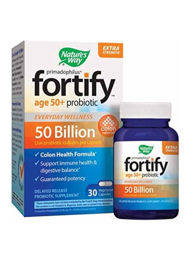 Primadophilus Fortify 50+ Probiotic Supplement - 30 Caplets