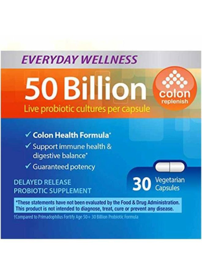 Primadophilus Fortify 50+ Probiotic Supplement - 30 Caplets