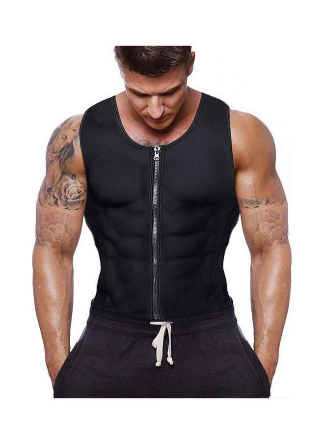 Waist Trainer Vest Sweat Vest Hot Neoprene Zipper Sauna Tank Top Workout Shirt 3 XL