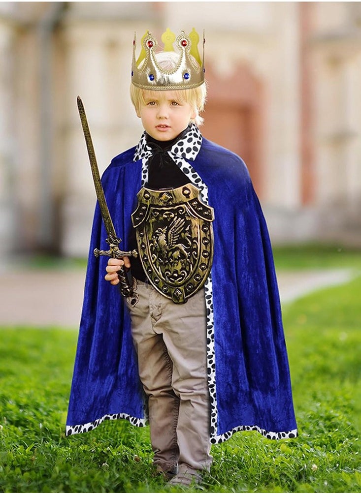 kids King's Cape Adults Costume Cloak for Men Velvet Cape