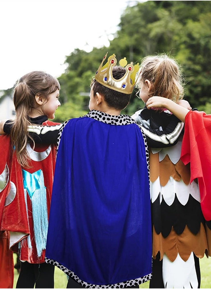 kids King's Cape Adults Costume Cloak for Men Velvet Cape