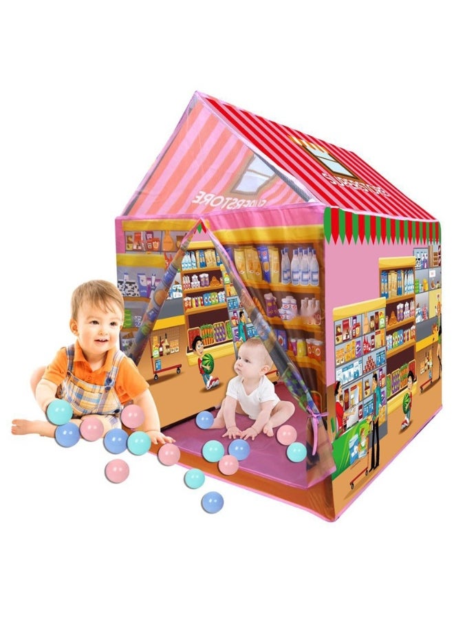 Portable Foldable Lightweight Compact Princess Castle Play House Tent For Kids 105x105x135cm