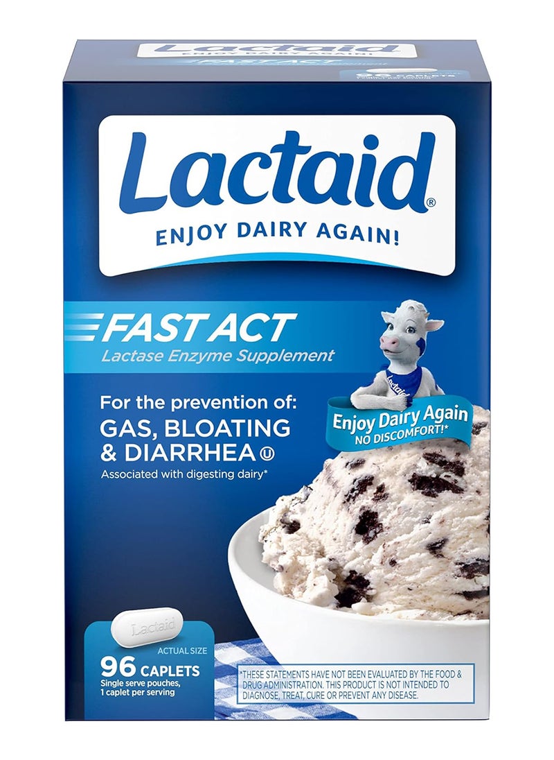 Relief Caplets With Lactase Enzyme 96 Count