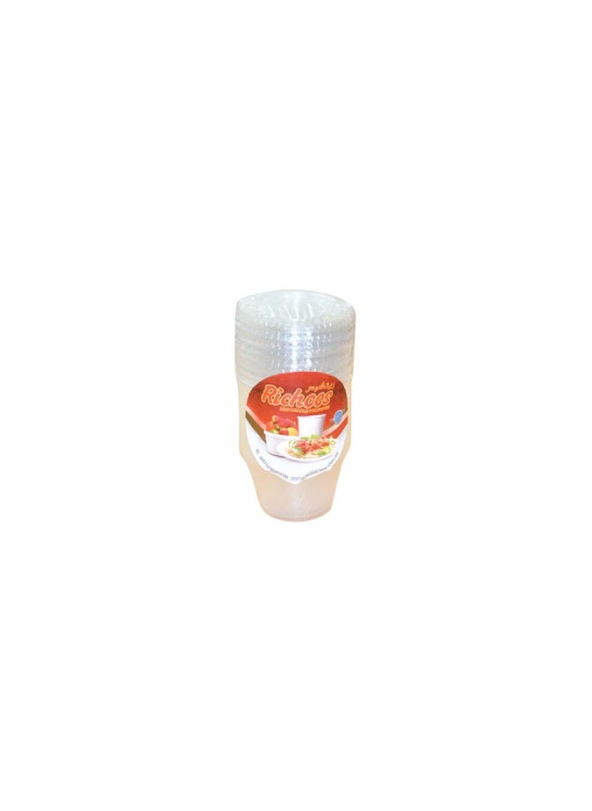 Plastic Clear Cup 50 CC with Lid - 50 PCS / 25 PKT