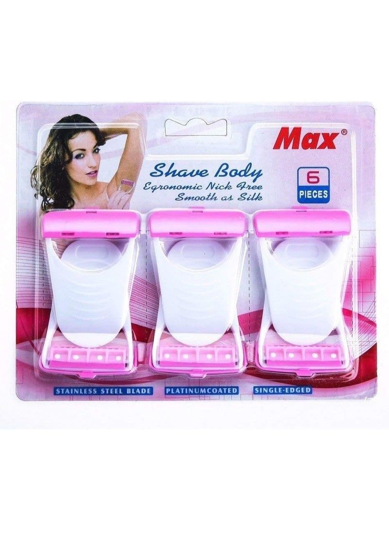 Presents Body And Bikini Razor For Women(Pack Of 6 Blades).