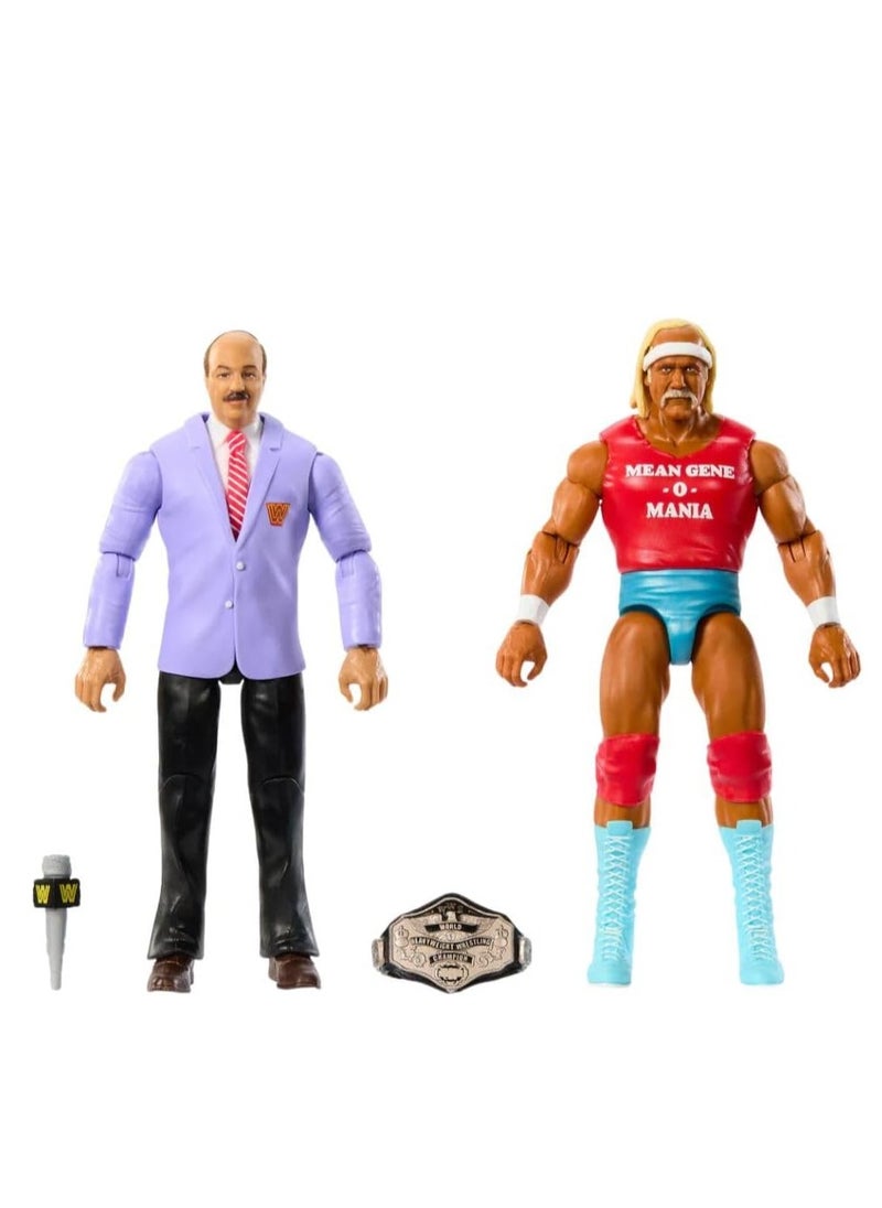 WWE Mean Gene Okerlund And Hulk Hogan Action Figure