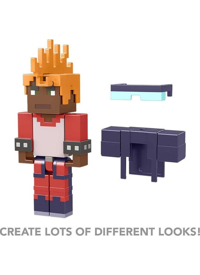 Minecraft Creator Series Wrist Spikes Figure, Collectible Building Toy, 3.25-inch Action Figure with Accessories, Gift for Ages 6 Years & Older