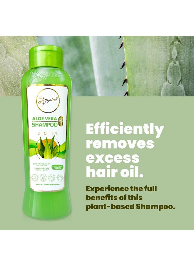 Aloe Vera Shampoo, Deep Cleansing For Greasy Hair And Scalp Cleanser, Provides Strength And Vitality To Your Hair, Salt And Paraben Free