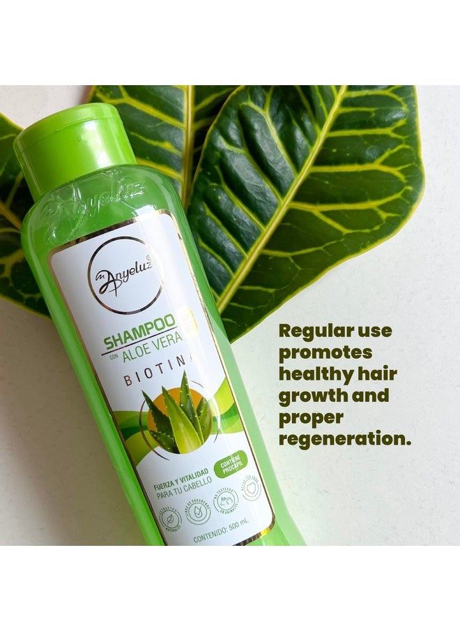 Aloe Vera Shampoo, Deep Cleansing For Greasy Hair And Scalp Cleanser, Provides Strength And Vitality To Your Hair, Salt And Paraben Free