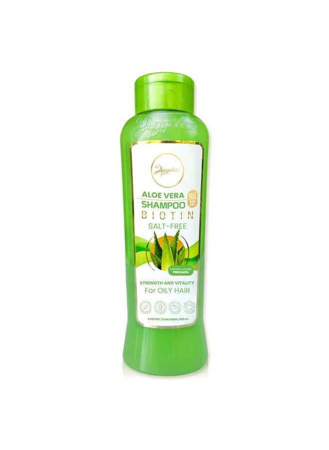Aloe Vera Shampoo, Deep Cleansing For Greasy Hair And Scalp Cleanser, Provides Strength And Vitality To Your Hair, Salt And Paraben Free