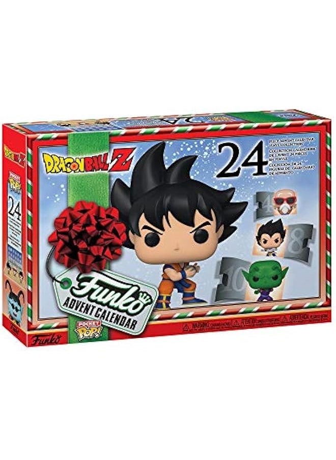 Advent Calendar: Dragon Ball Z - Goku - 24 Days of Surprise - Collectible Vinyl Mini Figures - Mystery Box - Gift Idea - Holiday Xmas for Girls, Boys & Kids - Christmas Countdown