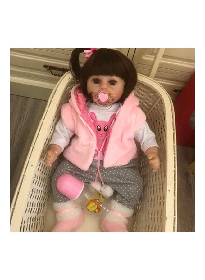 Reborn Baby Doll With Plush Toy 48cm