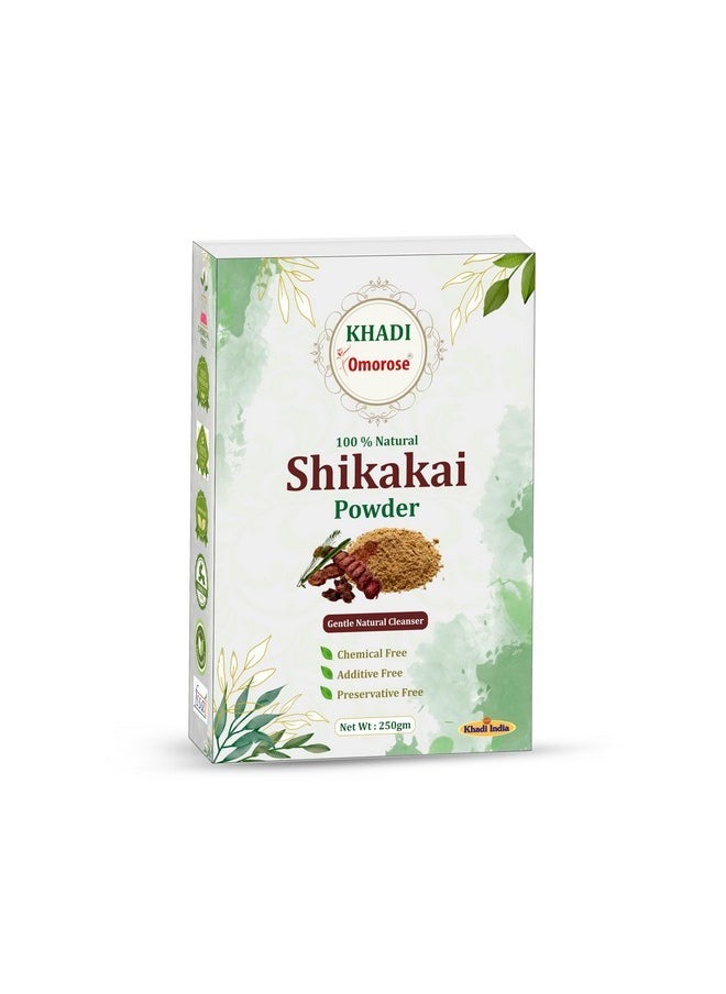 Shikakai Powder | Natural Hair Cleanser | 250 Grams |100% Natural Conditions Hair, Adds Shine, Chemical-Free | Resealable Zipper Pouch |