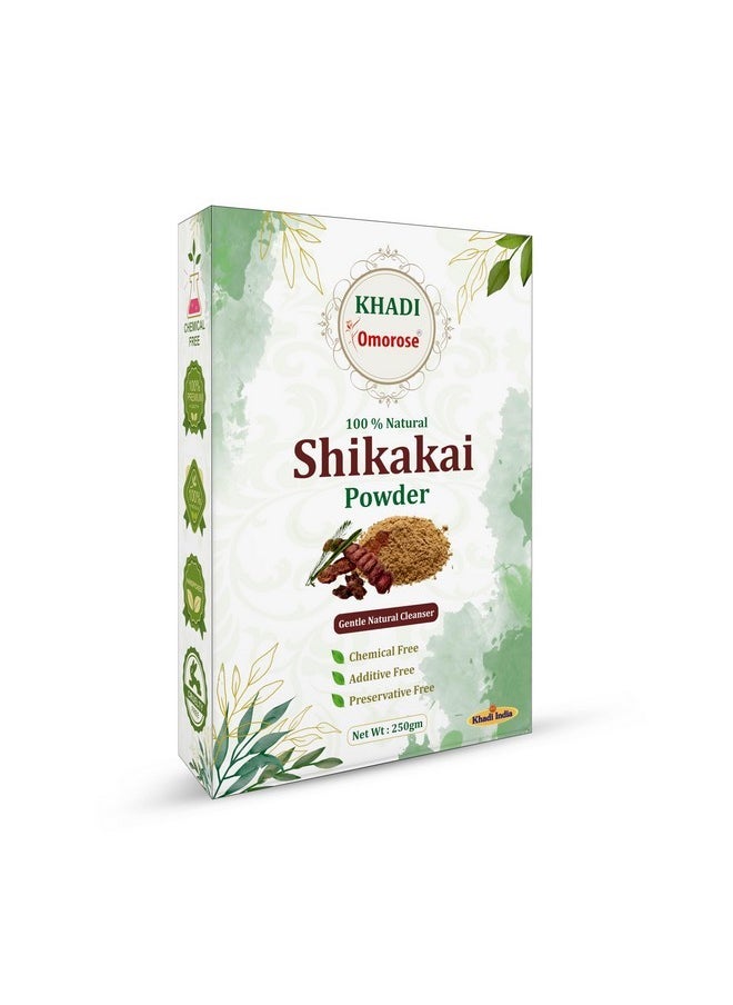 Shikakai Powder | Natural Hair Cleanser | 250 Grams |100% Natural Conditions Hair, Adds Shine, Chemical-Free | Resealable Zipper Pouch |