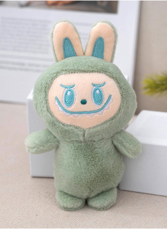 15cm Labubu Doll, Labubu Plush Doll, Stuffed Doll Cartoon Premium Soft Plush Figure Toy for Ages 3 u0026 Up, Green