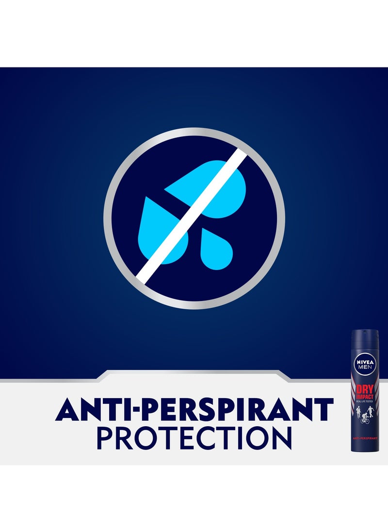 Antiperspirant Spray Dry Impact Pack of 2